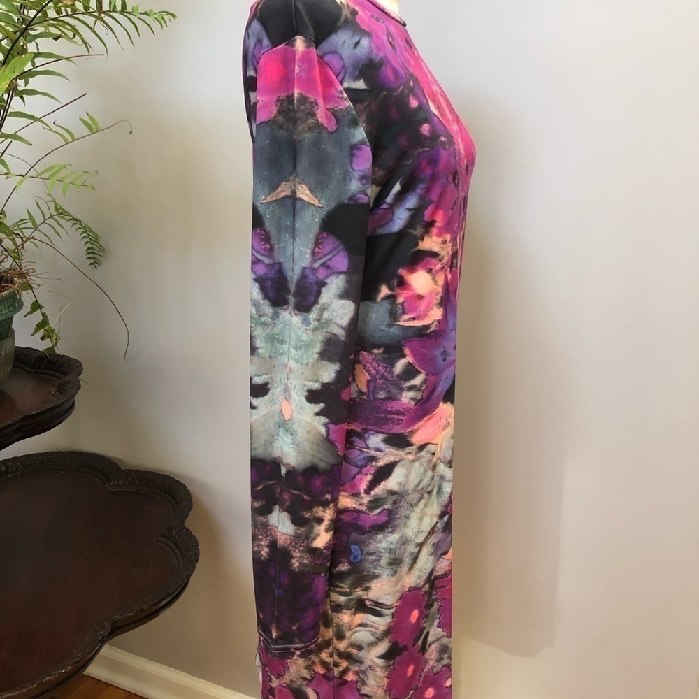 GIRLS on film Bohemian abstract design long sleeve dress stretchy soft & silky - Picture 4 of 12